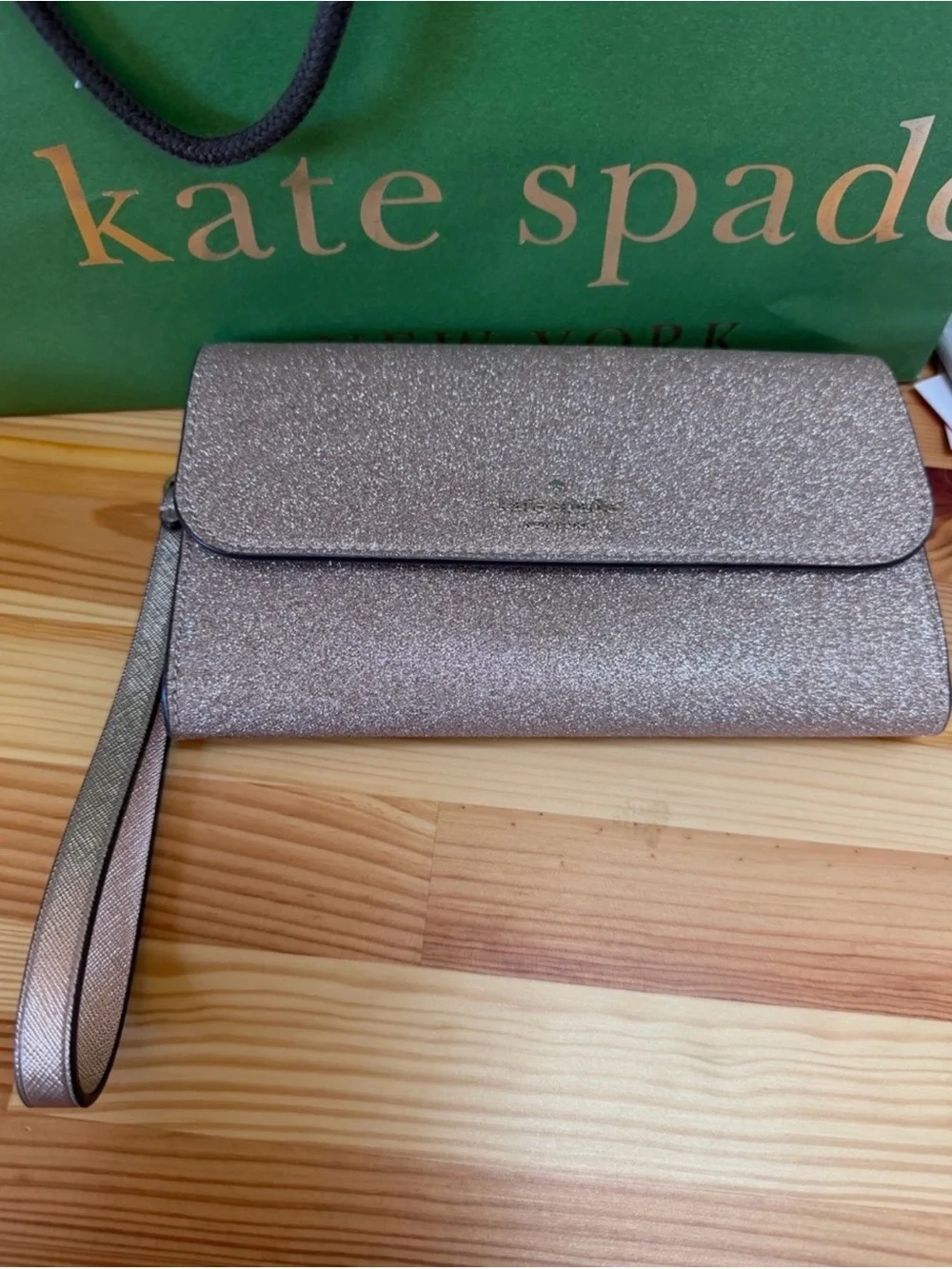 kate spade New York Glitter Wallet Clutch (s)